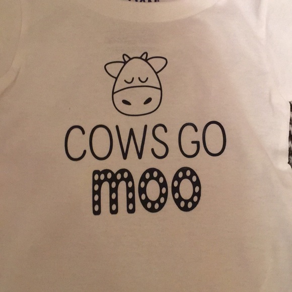 Cows go moo size newborn through 4 t - Picture 3 of 3